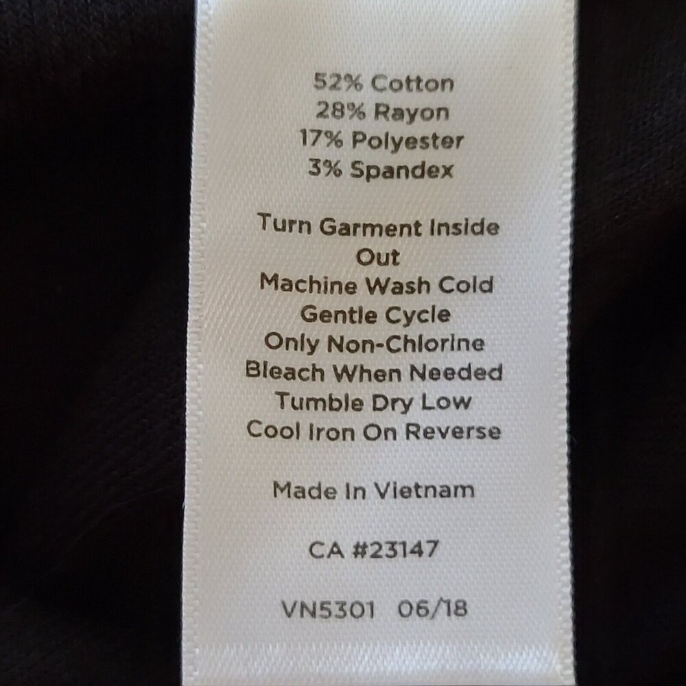 Talbots Plus Velour Straight Pants Sz 3X Black Stretch Pullon Dressy Classic NWT - Picture 6 of 6